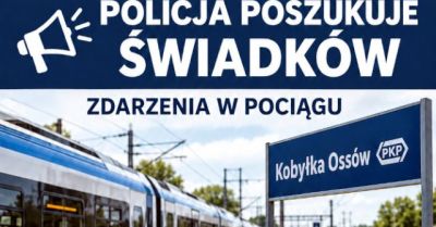 Policja szuka świadków zdarzenia w pociągu